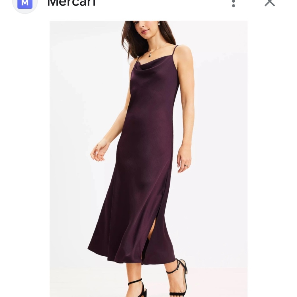 Deep purple slip dress